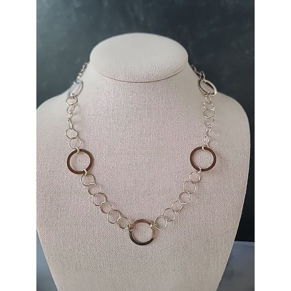 Dyadema Gold Tone 925 Sterling Necklace Vintage